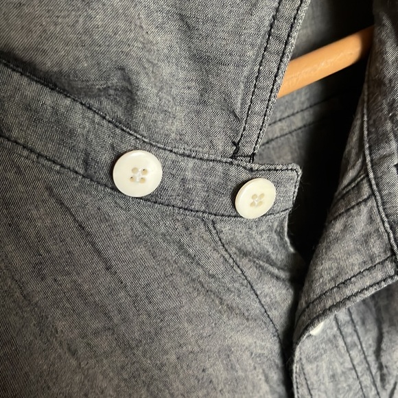 Visvim Long Sleeve Designer Button Down Shirt. Handmade of the finest materials - Picture 4 of 16